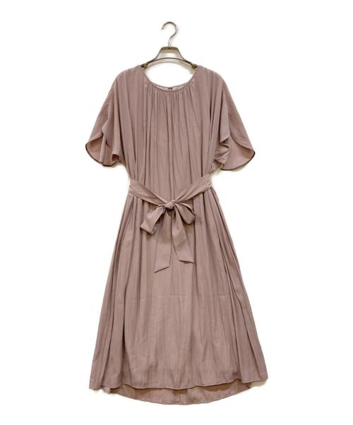 UNTITLED（アンタイトル）UNTITLED (アンタイトル) フロントギャザーワンピース ピンク サイズ:4の古着・服飾アイテム