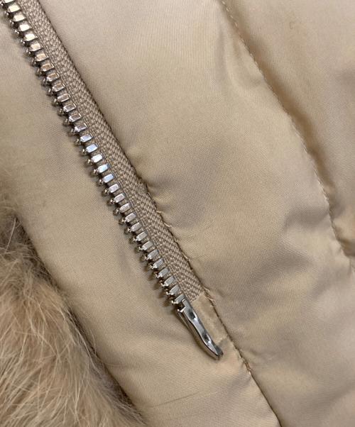 BURBERRY LONDON（バーバリーロンドン）BURBERRY LONDON (バーバリーロンドン) ラビットファー付ダウンジャケット ベージュ サイズ:38の古着・服飾アイテム