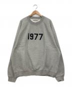 FOG ESSENTIALSフィアオブゴッド エッセンシャル）の古着「ラグランロゴスウェット」｜グレー