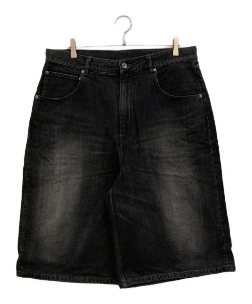 BEAMS（ビームス）BEAMS (ビームス) FUTURE ARCHIVE (フューチャー アーカイブ) BAGGY DENIM SHORTS ブラック サイズ:XLの古着・服飾アイテム