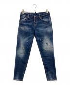 DSQUARED2ディースクエアード）の古着「ダメージ加工デニムパンツ」｜インディゴ