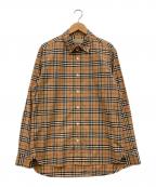 BURBERRYバーバリー）の古着「ニュークラシックノバチェック 長袖シャツ」｜ベージュ
