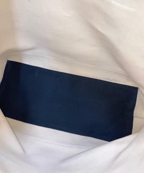 Saint Laurent Paris（サンローランパリ）Saint Laurent Paris (サンローランパリ) BEACH TOTE CANVAS BAG ブラック×ベージュの古着・服飾アイテム