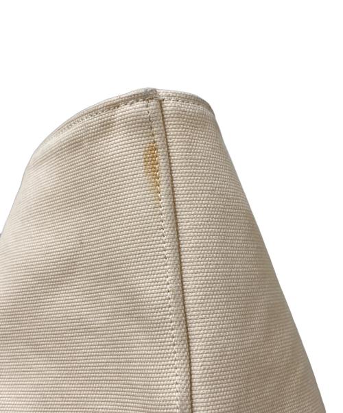 Saint Laurent Paris（サンローランパリ）Saint Laurent Paris (サンローランパリ) BEACH TOTE CANVAS BAG ブラック×ベージュの古着・服飾アイテム