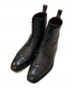 GUCCIグッチ）の古着「ストレートチップ レースアップレザーブーツ」｜ブラック