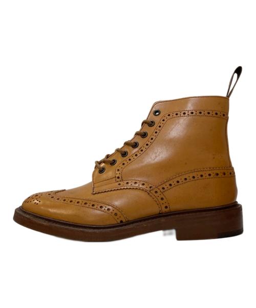 Tricker's（トリッカーズ）Tricker's (トリッカーズ) stow ウイングチップ カントリーブーツ ベージュ サイズ:8.5の古着・服飾アイテム