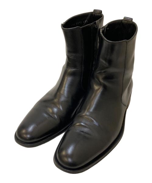 GUCCI（グッチ）GUCCI (グッチ) サイドジップレザーブーツ ブラック サイズ:41 1/2 Eの古着・服飾アイテム