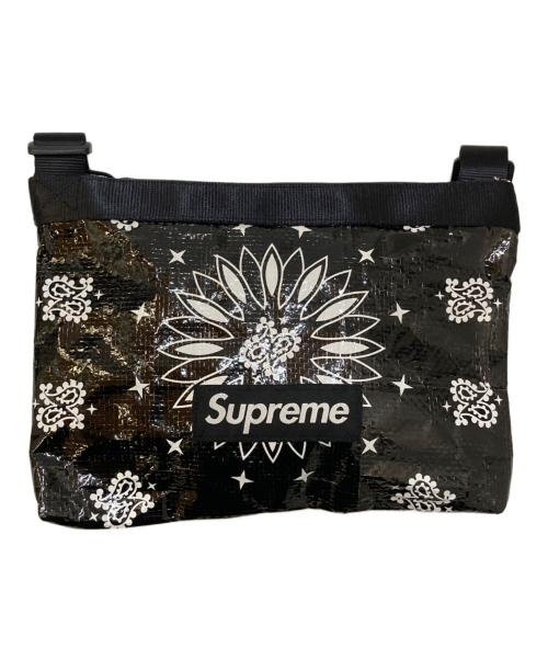 SUPREME（シュプリーム）Supreme (シュプリーム) BANDANA TARP SIDE BAG ブラックの古着・服飾アイテム