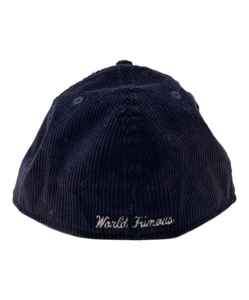 SUPREME（シュプリーム）SUPREME (シュプリーム) New Era (ニューエラ) ボックスロゴ コーデュロイ 6パネルキャップ ネイビー サイズ:7 1/2(59.6cm)の古着・服飾アイテム