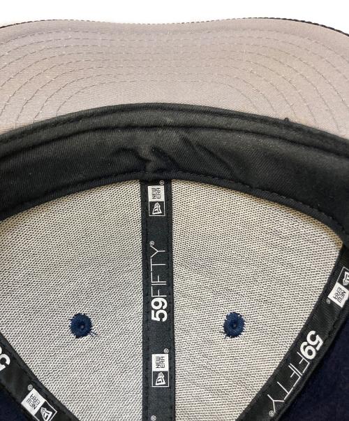 SUPREME（シュプリーム）SUPREME (シュプリーム) New Era (ニューエラ) ボックスロゴ コーデュロイ 6パネルキャップ ネイビー サイズ:7 1/2(59.6cm)の古着・服飾アイテム