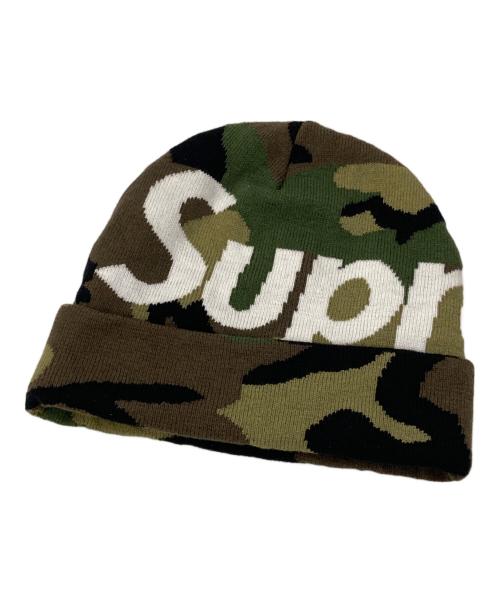 SUPREME（シュプリーム）Supreme (シュプリーム) Big Logo Cashmere Beanie グリーンの古着・服飾アイテム
