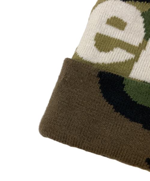 SUPREME（シュプリーム）Supreme (シュプリーム) Big Logo Cashmere Beanie グリーンの古着・服飾アイテム