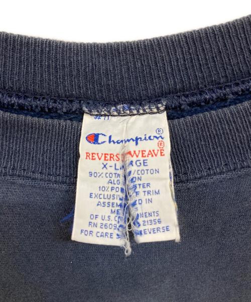 Champion REVERSE WEAVE（チャンピオン リバース ウィーブ）Champion REVERSE WEAVE (チャンピオン リバース ウィーブ) 90's 目無し リバースウィーブスウェット ネイビー サイズ:XLの古着・服飾アイテム