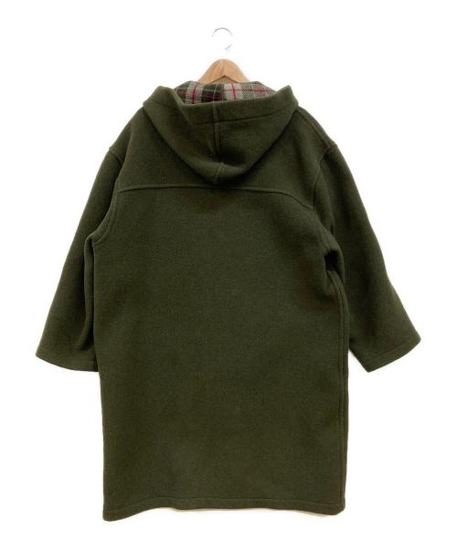Burberry's（バーバリー）Burberry's (バーバリーズ) 裏地チェック メルトンダッフルコート オリーブ サイズ:Lの古着・服飾アイテム