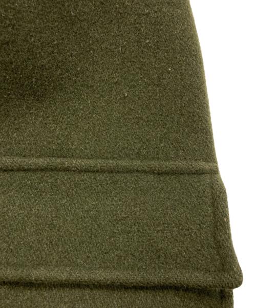 Burberry's（バーバリー）Burberry's (バーバリーズ) 裏地チェック メルトンダッフルコート オリーブ サイズ:Lの古着・服飾アイテム