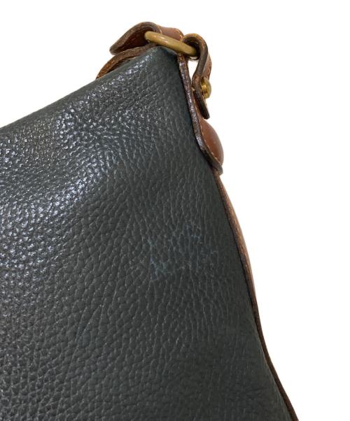 OLD COACH（オールドコーチ）OLD COACH (オールドコーチ) レザーショルダーバッグ ネイビーの古着・服飾アイテム