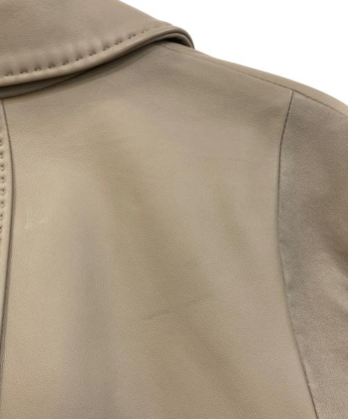 MEN'S BIGI（メンズビギ）MEN'S BIGI (メンズビギ) ラムレザークロームタンニングセミダブルライダース ブラウン サイズ:03の古着・服飾アイテム