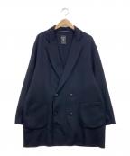 ORCIVALオーシバル）の古着「ウールリバーダブルブレストコート」｜ネイビー