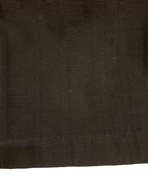 LIMI feu（リミフゥ）LIMI feu (リミフゥ) リネンブレンドストライプトッパージャケット ブラック サイズ:Sの古着・服飾アイテム