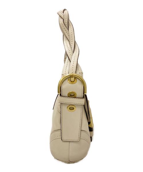 COACH（コーチ）COACH (コーチ) ソーホー レザーワンショルダーバッグ ホワイトの古着・服飾アイテム