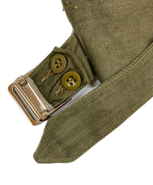 British Army（イギリス軍）British Army (イギリス軍) MANCLARK & SON 51年 OVERALLS DENIM BLOUSES オリーブ サイズ:8の古着・服飾アイテム