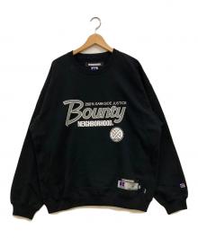 NEIGHBORHOOD×RUSSELL ATHLETIC×BOUNTY HUNTER（ネイバーフッド×ラッセルアスレチック×バウンティハンター）の古着「NEIGHBORHOOD NH BOUNTY HUNTER RUSSELL ATHLETIC SWEAT SHIRT LS」｜ブラック