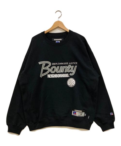 NEIGHBORHOOD（ネイバーフッド）NEIGHBORHOOD RUSSELL ATHLETIC BOUNTY HUNTER NEIGHBORHOOD NH BOUNTY HUNTER RUSSELL ATHLETIC SWEAT SHIRT LS ブラック サイズ:XLの古着・服飾アイテム