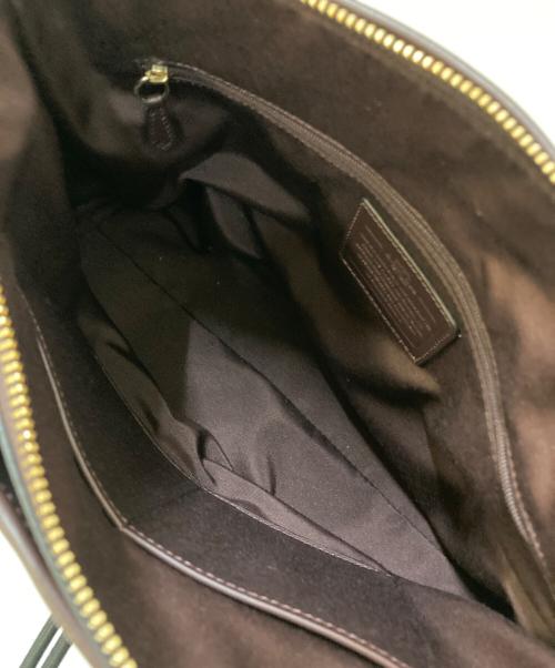COACH（コーチ）COACH (コーチ) モルガン サッチェル パッチワーク レザートートバッグ ブラウンの古着・服飾アイテム