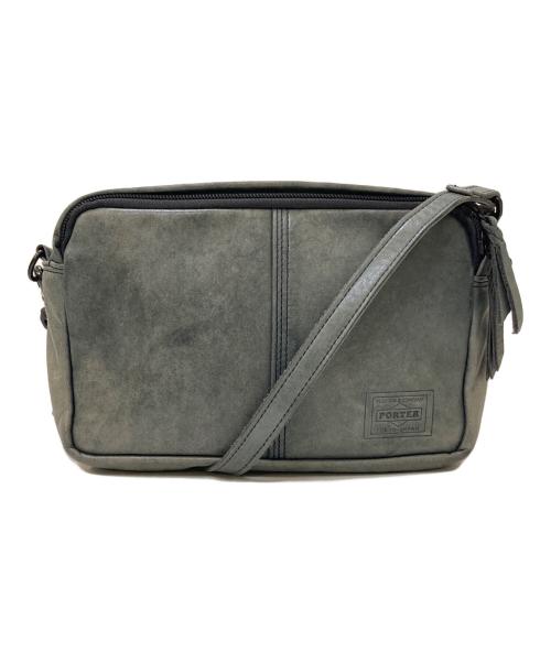 PORTER（ポーター）PORTER (ポーター) FRANK フランクレザーショルダーバッグ ネイビーの古着・服飾アイテム