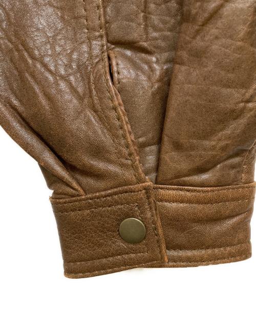 urban express（アーバン エクスプレス）urban express (アーバン エクスプレス) 襟ボア G-1 レザーフライトジャケット ブラウン サイズ:Lの古着・服飾アイテム