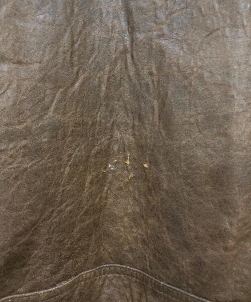 urban express（アーバン エクスプレス）urban express (アーバン エクスプレス) 襟ボア G-1 レザーフライトジャケット ブラウン サイズ:Lの古着・服飾アイテム