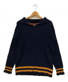 Maison Margiela（メゾンマルジェラ）の古着「セーラカラーニット」｜ネイビー