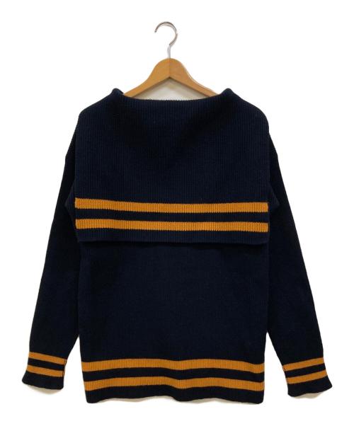 Maison Margiela（メゾンマルジェラ）Maison Margiela (メゾンマルジェラ) セーラカラーニット ネイビー サイズ:Sの古着・服飾アイテム