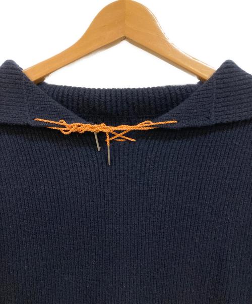 Maison Margiela（メゾンマルジェラ）Maison Margiela (メゾンマルジェラ) セーラカラーニット ネイビー サイズ:Sの古着・服飾アイテム