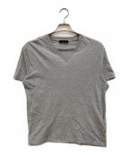 PRADAプラダ）の古着「VネックTシャツ」｜グレー