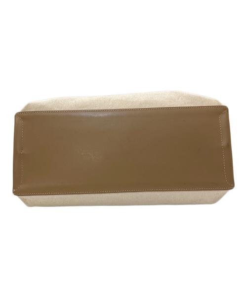 IACUCCI（イアクッチ）IACUCCI (イアクッチ) キャンバスソルベット M レザーコンビハンドバッグ ベージュ サイズ:下記参照の古着・服飾アイテム