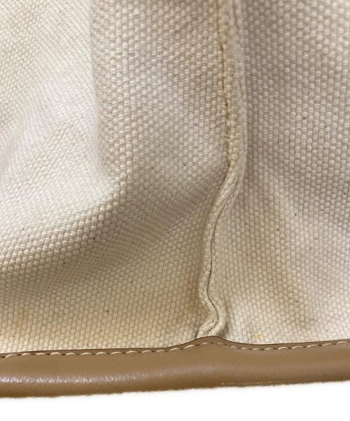 IACUCCI（イアクッチ）IACUCCI (イアクッチ) キャンバスソルベット M レザーコンビハンドバッグ ベージュ サイズ:下記参照の古着・服飾アイテム