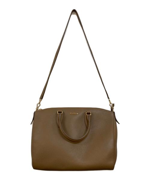 MaxMara（マックスマーラ）MaxMara (マックスマーラ) 2WAYレザートートバッグ ブラウン サイズ:下記参照の古着・服飾アイテム