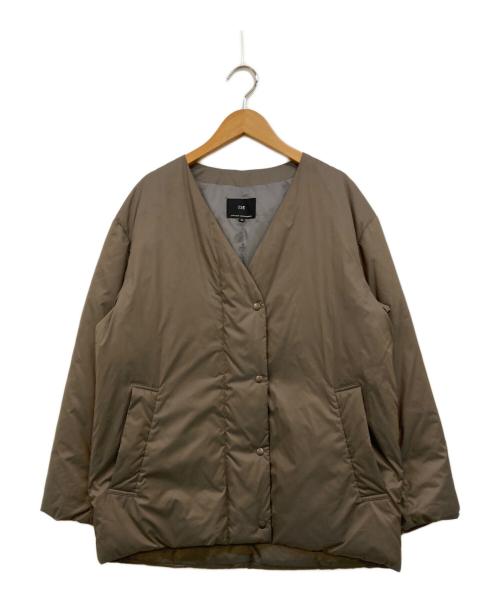 23区（ニジュウサンク）23区 (ニジュウサンク) ストール付ADSダウンショートコート グレー サイズ:36の古着・服飾アイテム