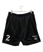 SUPREME×UMBROシュプリーム×アンブロ）の古着「SOCCER SHORT」｜ブラック