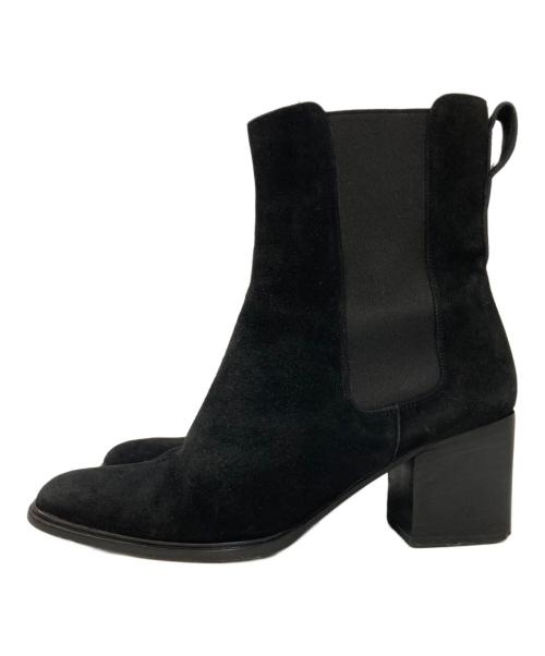 GUCCI（グッチ）GUCCI (グッチ) スウェードサイドゴアブーツ ブラック サイズ:34 1/2の古着・服飾アイテム