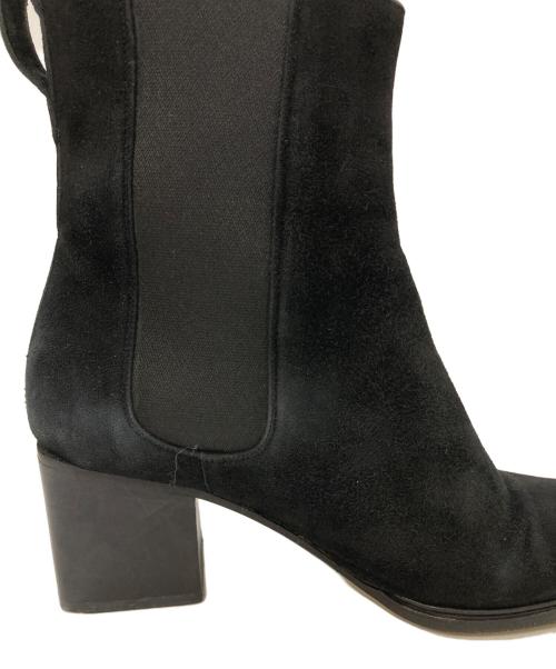 GUCCI（グッチ）GUCCI (グッチ) スウェードサイドゴアブーツ ブラック サイズ:34 1/2の古着・服飾アイテム