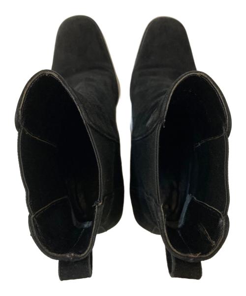 GUCCI（グッチ）GUCCI (グッチ) スウェードサイドゴアブーツ ブラック サイズ:34 1/2の古着・服飾アイテム