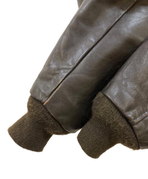 Schott（ショット）Schott (ショット) G-1 レザーフライトジャケット ブラウン サイズ:38の古着・服飾アイテム