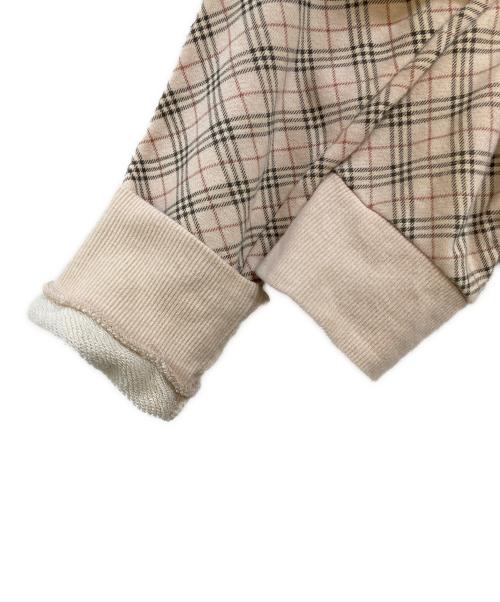 BURBERRY BLUE LABEL（バーバリーロンドンブルーレーベル）BURBERRY BLUE LABEL (バーバリーロンドンブルーレーベル) ノバチェック ジップアップ スウェットトラックジャケット ベージュ サイズ:38の古着・服飾アイテム