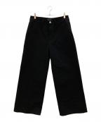 ASAPMODEエイサップモード）の古着「Stacked Canvas Wide-Leg Pants」｜ブラック
