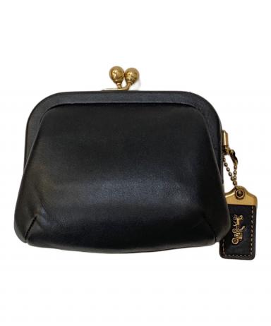 中古・古着通販】COACH (コーチ) がま口財布 ブラック｜ブランド・古着