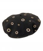 LAULHEREローレール）の古着「ベレー帽」｜ブラック