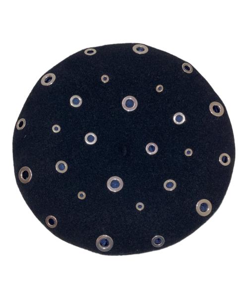 LAULHERE（ローレール）LAULHERE (ローレール) ベレー帽 ブラックの古着・服飾アイテム