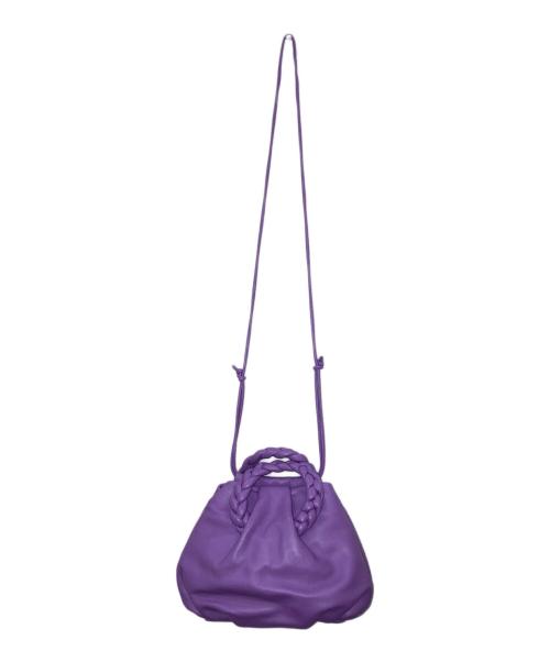 HEREU（ヘリュー）HEREU (ヘリュー) bombon レザーショルダーバッグ ラベンダーの古着・服飾アイテム